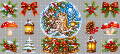 16oz Christmas-S  3091
